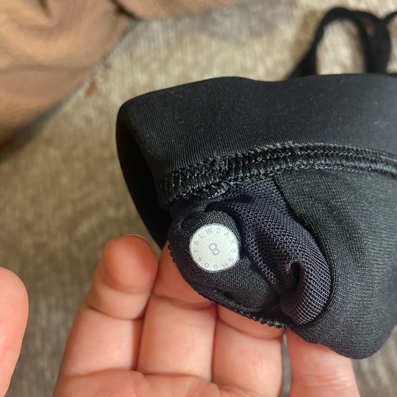 Lululemon Energy Bra Flocked Women’s Sports Bra Size 8 Black - Picture 4 of 10